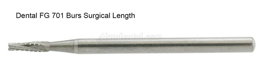 10Pcs FG Surgical Length 701 Burs Dental Friction Grip Shank Carbide Surgical Bur